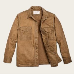 Filson Eagle Harbor Waxed Jac-Shirt, Tan - Medium